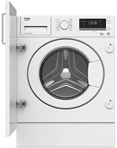 Beko HITV8733B0 Integrado Carga frontal A Blanco lavadora